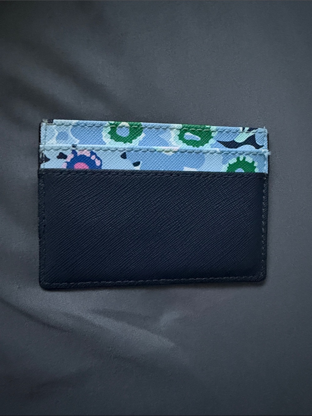 kate spade Floral Pastel & Navy Card Holder - Picture 2 of 6